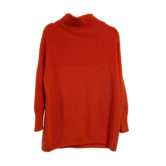 Free People Ottoman Slouchy Orange Oversized Tunic Size S - Picture 5 of 7